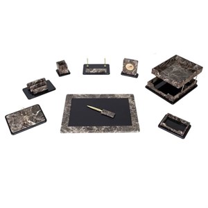 ست رومیزی مدیریتی لاکچری 10 پارچه قائم کد 310