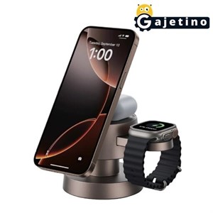 استند و شارژر وایرلس چندکاره کی اف سنیور مدل KF Senior CM-130 | گارانتی تعویض 6 ماهه | گجتینو