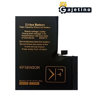 قیمت و خرید باتری آیفون 16 پرو مکس کی اف سنیور | KF Senior iPhone 16 Pro Max Battery همراه 6 ماه گارانتی تعویض | گجتینو