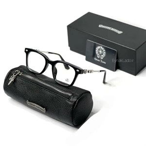 عینک بلوکات کروم هارتز Chrome Hearts مدل CH2211 فریم مربعی فلزیلنز UV400مناسب زنانه و مردانه