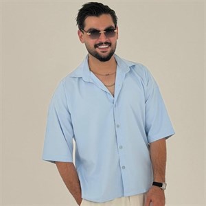 پیراهن تنسل آستین کوتاه مردانه
