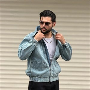 جکت جین قواره بزرگ وارداتی مردانه