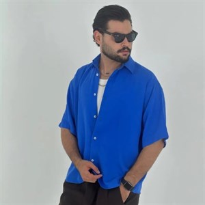 پیراهن باکسی سیلک آستین کوتاه مردانه