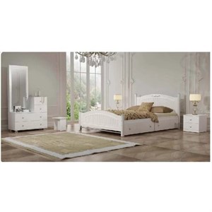 تخت خواب دونفره MDF وکیوم صبا اهورا مدل آرتا مبلمان آپادانا مدل 602077