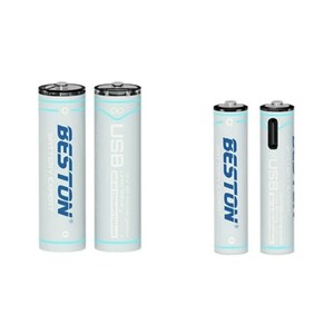 باتری قلمی و نیم قلمی قابل شارژ بستون مدل USB-TYPE C بسته 4 عددی