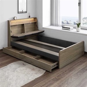تخت خواب یک نفره مدل آرکانا سایز 90200 سانتی متر مبلمان آپادانا مدل 601214