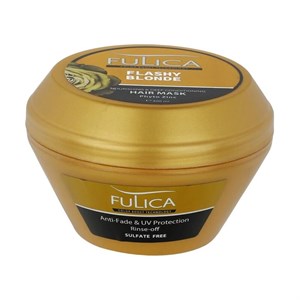 ماسک مو تقویت‌کننده و نرم‌کننده فولیکا مدل Flashy Blond حجم 300 میلی‌لیتر مناسب موهای رنگ شده با عصاره انار و روغن آواکادو، جلوگیری از وز شدن مو، بدون سولفات، نیاز به آبکشی