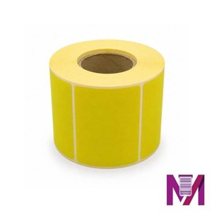 رول لیبل حرارتی 40×57 کاغذی 750 عددی زرد