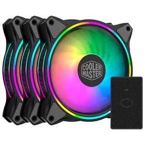 فن کیس کولر مستر MasterFan MF120 Halo ARGB سایز 120 میلی متری بسته 3 عددی