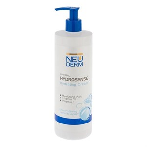 کرم مرطوب‌کننده دست، صورت و گردن نئودرم مدل Optimal Hydrosense حجم 450 میلی‌لیتر، مناسب پوست خشک و معمولی، ضد حساسیت