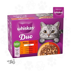 پوچ گربه ویسکاس با طعم گوشت شکار و بوقلمون در ژله ۸۵ گرم