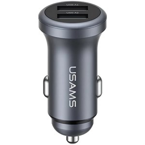 شارژر فندکی یوسامز USAMS مدل CC320 شدت جریان 2.4 آمپر دو پورت