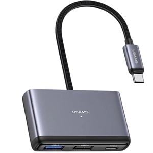 هاب تایپ سی 4 پورت یوسامز USAMS مدل US-SJ627 توان 60 وات