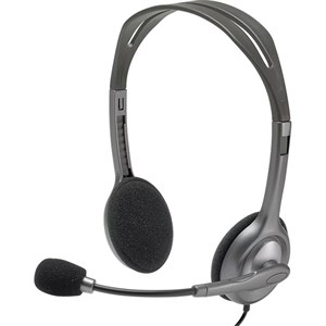 هدفون لاجیتک Logitech مدل H110 با میکروفون چرخشی