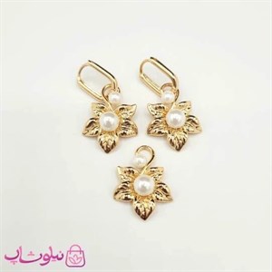 نیم ست زنانه ژوپینگ مدل گل و مروارید کد 4921