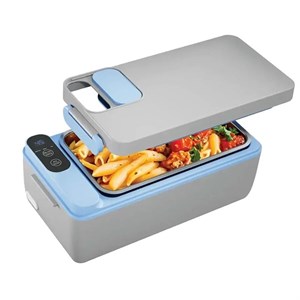 ظرف غذا گرمکن شارژی پرتابل پاورولوژی مدل Lumo-PLBF818GYBL ظرفیت 1 لیتر به همراه کیف