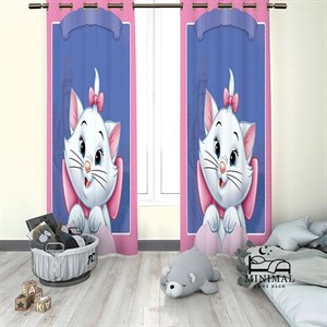 پرده کودک طرح پیشی مدل W5090