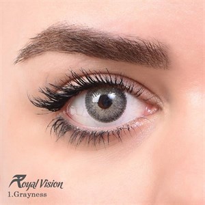 لنز چشم رویال ویژن شماره 1 رنگ Grayness خاکستری روشن دور دار