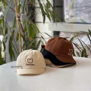 کلاه بیسبالی نوزادی کتان نقاب کوتاه