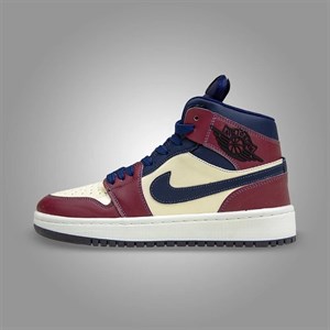 نایک ایر جردن وان ساق‌دار زرشکی کرم (Nike Air Jordan 1 Crimson Cream) کد 2341