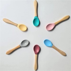 قاشق دسته چوبی minikoioi