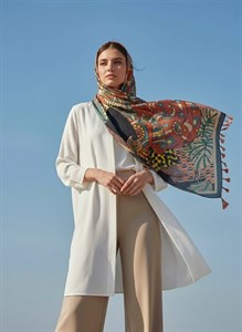 روسری قواره دار آتشین