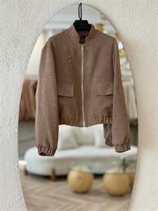 بامبر جکت لینن mocha 434