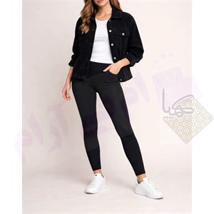 لگ کبریتی زنانه مشکی M5 | کمرگنی پهن سوپر شاین با تضمین کیفیت