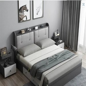 تخت خواب دو نفره مدل راد سایز 160200 سانتی متر مبلمان آپادانا مدل 602913