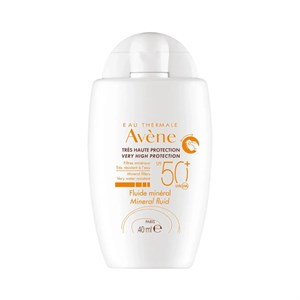 فلوئید ضد آفتاب مینرال محافظ بسیار بالا اون Avène مدل Very High Protection SPF50  حجم 40 میلی‌لیتر مناسب پوست حساس
