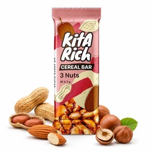 نات بار سه مغز کیتاریچ با روکش شکلات تلخ 40 گرمی
