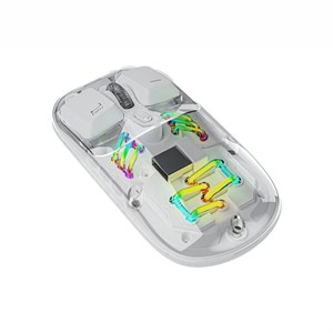 موس بی‌سیم شفاف پرودو مدل Transparent Dual-Mode Mouse