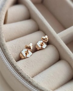 گوشواره میخی قلب ستاره دار ژوپینگ