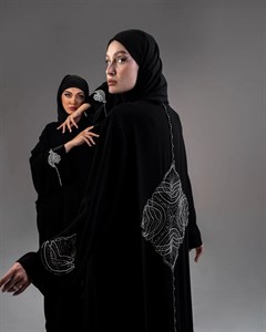 گردنبند نقره زنانه  عبا جواهردوزی الماس 6506 