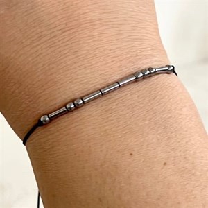 دستبند مورس Love حدید با کد رمزگذاری شده