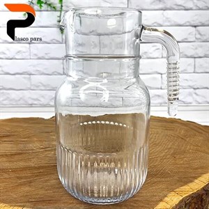 پارچ شیشه ای 1.5 بدون درب شیاردار لیمون