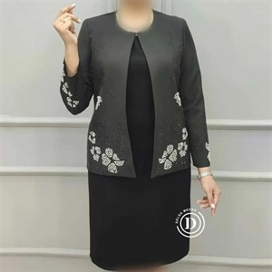 کت یقه گرد کوتاه آنیل 582