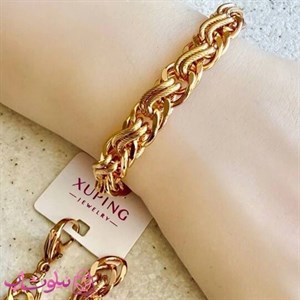 دستبند زنانه ژوپینگ مدل زنجیری پهن کد 1099