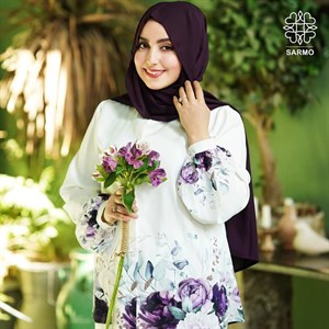 شومیز الیزه بهاران بنفش