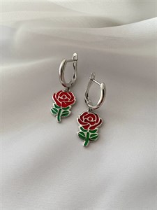 گوشواره گل رز ژوپینگ