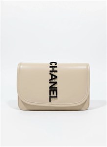 کیف چرم CHANEL وارداتی کرم چنل مجلسی / پپرونی...