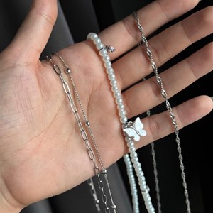 زنجیر کمر خاویاری استیل