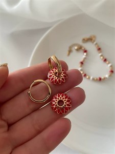 گوشواره میناکاری ژوپینگ