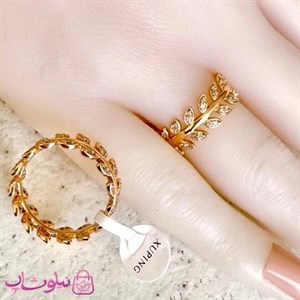 انگشتر زنانه ژوپینگ مدل شاخه های برگ کد 4991