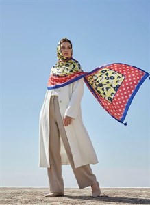 روسری قواره دار کاربنی