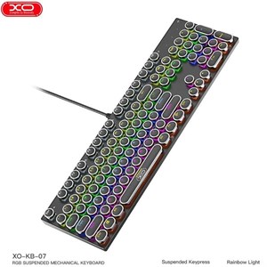 کیبورد مکانیکی سیمی ایکس او XO مدل KB-07 با نور RGB