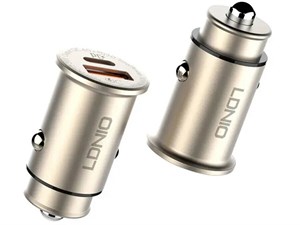 شارژر فندکی فست شارژ ماشین تایپ سی 30 وات الدنیو C506Q