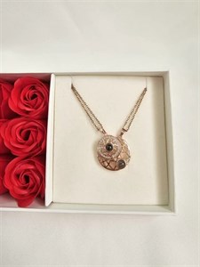 گردنبند ست رز گلد