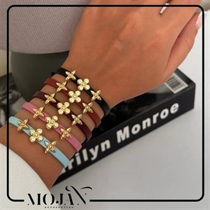دستبند چرمی لویی ویتون زنانه کد mo.loe1008