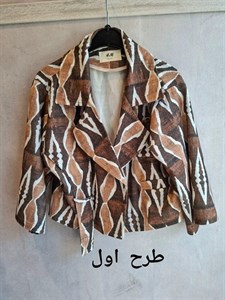 کت کراپ بلوئه طرحدار